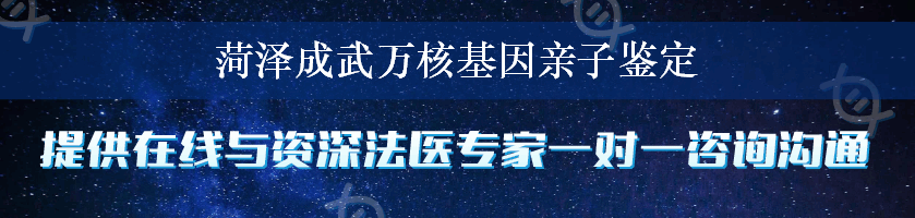 菏泽成武万核基因亲子鉴定